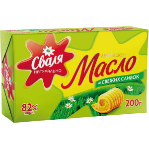 Сваля Масло от Прясна Смета 82% 200г