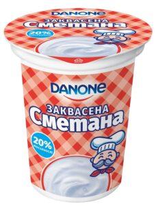 Данон Сметана Заквасена 380г