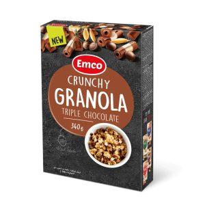 Емко Мюсли Крънчи Гранола Трипъл Шоколад 340г