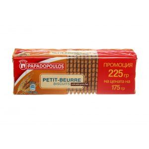 ПЕТИТ БЬОР БИСКВИТИ 225Г ПАПАДОПУЛУ ПШЕНИЧНИ МАСЛО