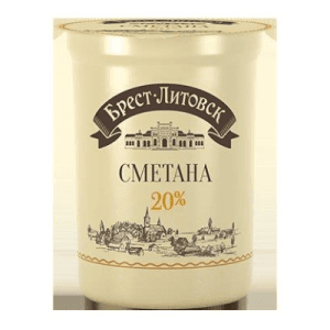Савушкин Сметана Заквасена 20% 300г