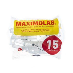 Щипки за пране 7.5см прозрачни 15бр